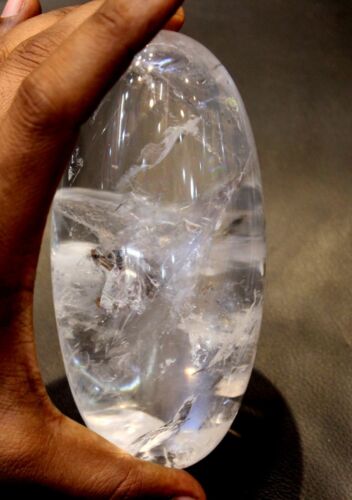 Pure crystal shivling Energised shivling pure himalayan sphatik baad ling 775gm - Picture 2 of 8