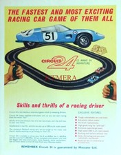 Meccano CIRCUIT 24 Slot Motor Racing Sets ADVERT #1 1962 Vintage Print Ad 676/01
