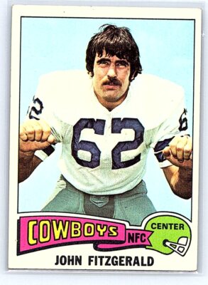 John Fitzgerald 1975 Topps #257 Football Card Dallas Cowboys | eBay