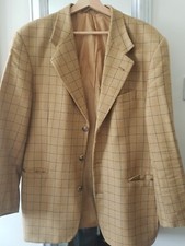 Vintage amazing Teddy Boy rockabilly mod yellow check single-breasted jacket