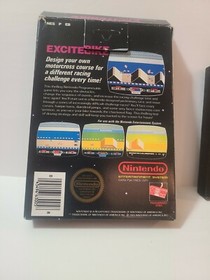 Excitebike HANGTAB No Rev A (Nintendo, 1985) Nes Complete in Box Early Print CIB