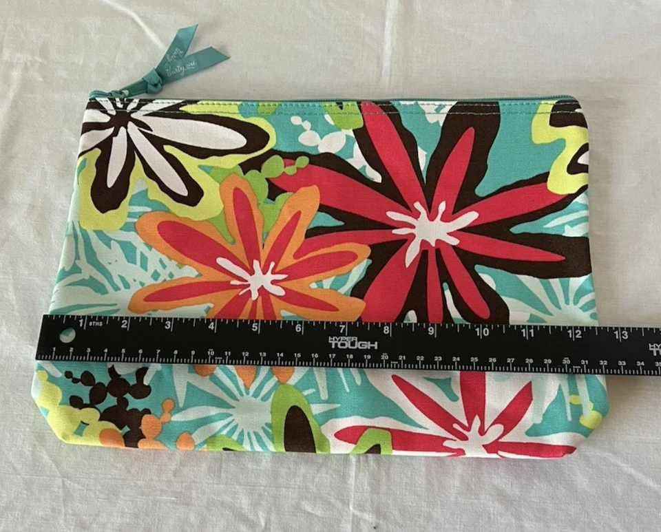 Bolsa con cremallera de lona Thirty-One Flower Daisy Craze Foto 3 de 4