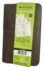 DAY-TIMER Traditional Planner Undated Loose Leaf Starter Set + Extras!