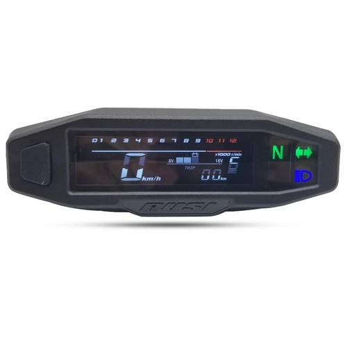 Motorrad Drehzahlmesser Digital LCD Tachometer Kilometerzähler RPM KMH Odometer - Bild 10 von 13