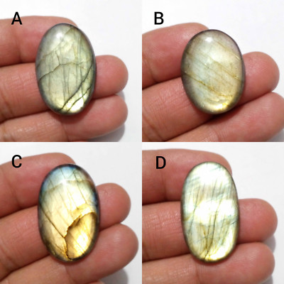 Pretty Golden Fire Labradorite Oval Shape Cabochon Loose Gemstone Making Jewelry