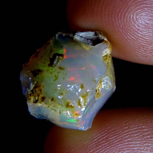 Esemplare grezzo naturale 13,40 ct. multi opale etiope gioco di colori sfaccettatura - Foto 2 di 4