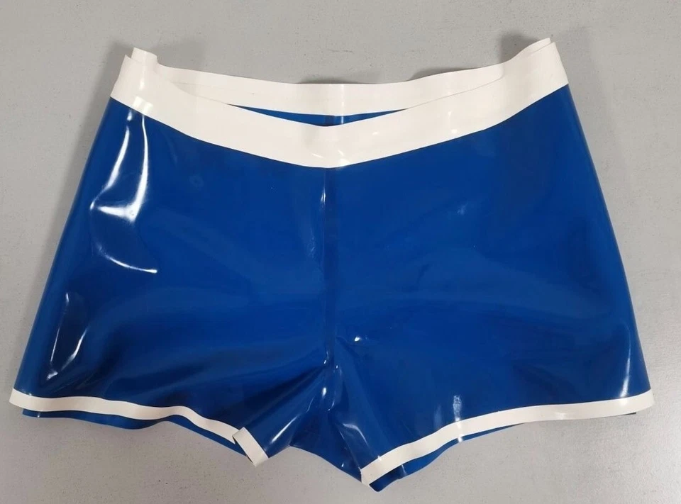 100% Mens Latex Rubber Briefs Shiny oil Shorts Underwear Fetish ClubWear BDSM UK - Image 3 of 4