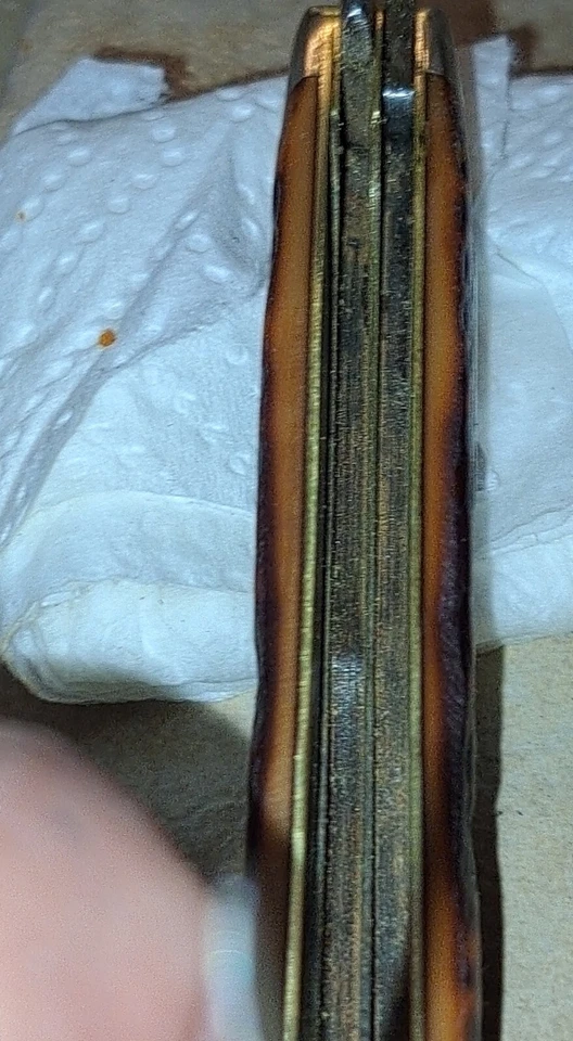 复古 20 世纪 60 年代 Kabar 1108 美国 3 刀片口袋刀 — 第 3/4 张图片