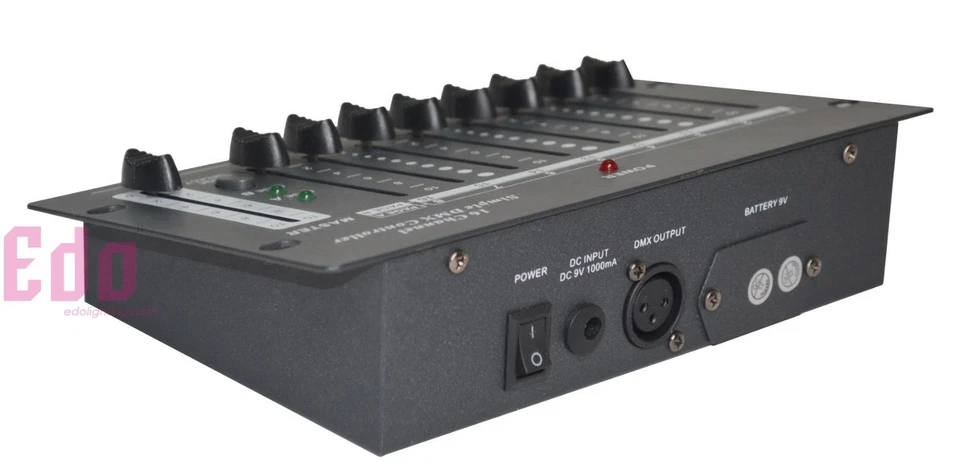 Mini 16CH DMX battery build-in Controller Disco DJ lights console Lamp Connector - Image 2 of 4