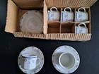 HP children's tableware, 12 pieces, cup with saucer, floral decor