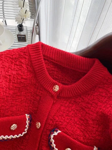 Conjuntos de dos piezas para mujer oficina dama cárdigan suéter falda traje para mujer - Imagen 13 de 25