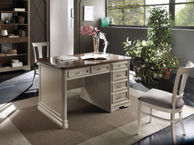 SCRIVANIA SCRITTOIO CLASSICA UFFICIO IN VARI COLORI - Main Image