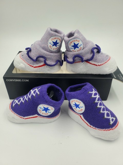 purple infant converse