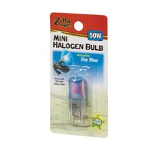 Zilla Mini Halogen Bulb Day Blue, 50 watt 1 Unit 
