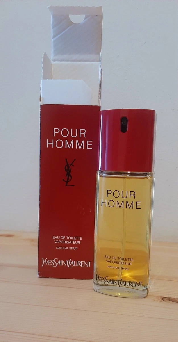 Yves Saint Laurent YSL Pour Homme Eau de Toilette EDT Vintage Red