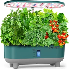 Hydroponics Growing System Kit, 16 Pods Indoor Garden with 28W Full Spectrum LED
