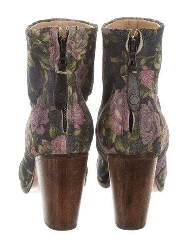 $550 RAG & BONE Azul Clásico Newbury Floral Gamuza Botín 6 EE. UU./36 UE - Imagen 4 de 5