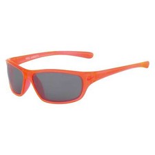 Nike Kid's Sunglasses Grey Lens Crystal Orange Rectangular Frame Varsity 806