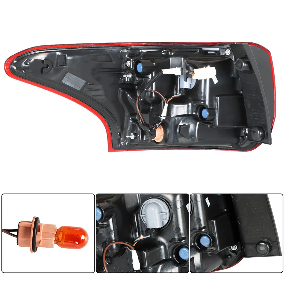 Luz trasera exterior lámpara roja pasajero/lado derecho para Mitsubishi Outlander 2016-2020 Foto 3 de 4