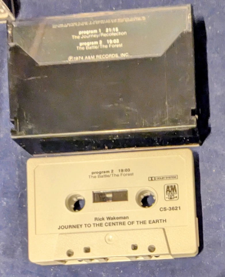 Rick Wakeman, Journey to the Centre of the Earth Cassette Tape Vintage 1974 A&M - Image 2 of 2
