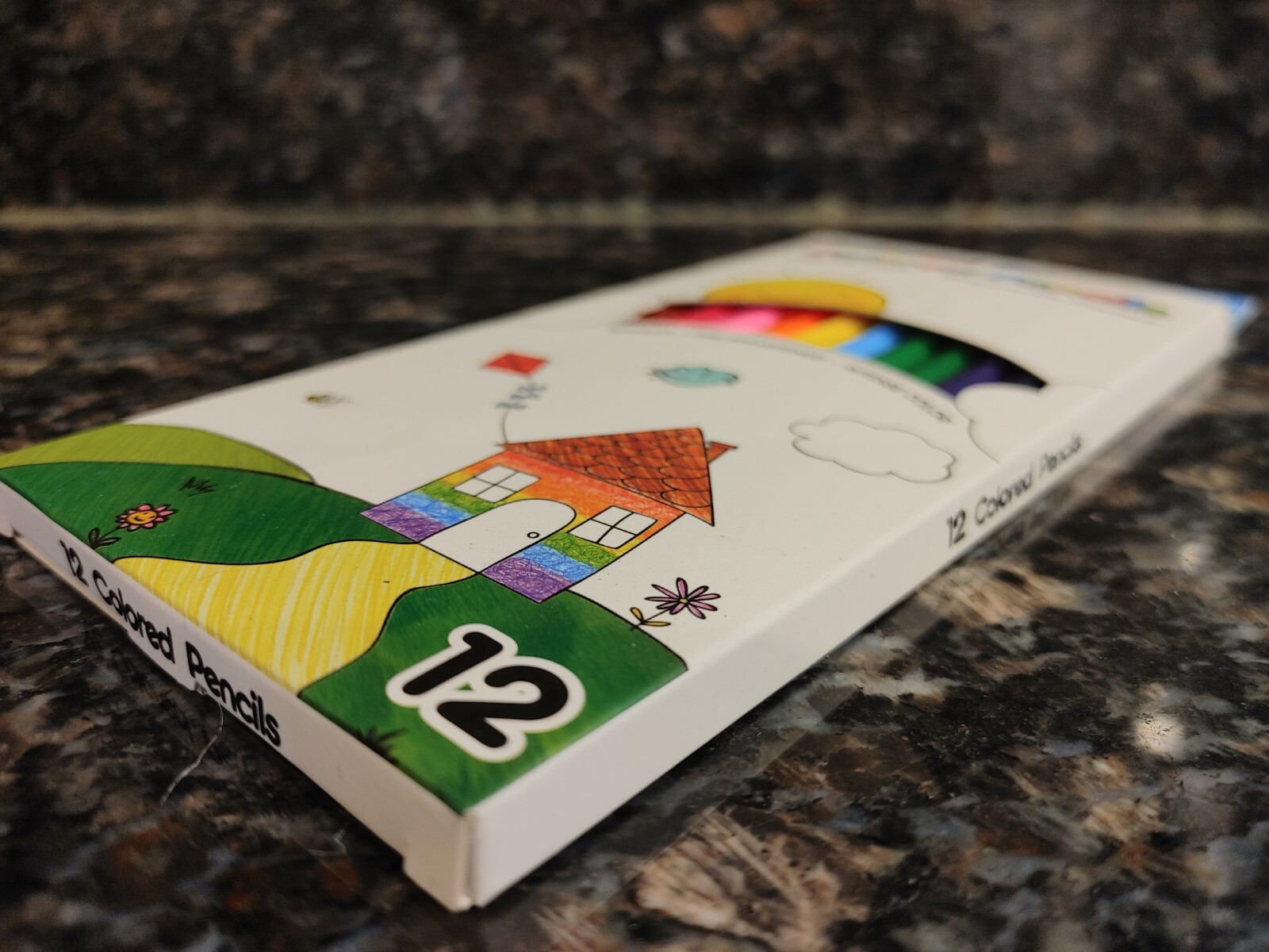 Bazic Products Multi-colored Pencils Smooth & Brilliant Colors Set Of 12  A1