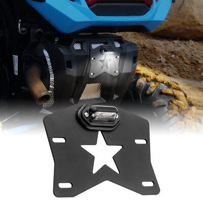 WEISEN UTV License Plate Bracket w/LED Light For Polaris RZR PRO XP/PRO R XP1000