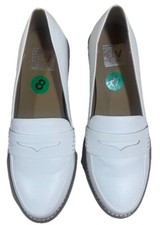DV By Dolce Vita Catalina Penny Loafers White Size 8 NWOB