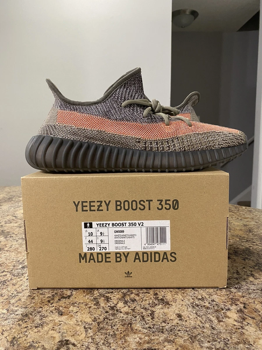 Adidas Yeezy Boost V2 Ash Stone Grey Orange - Size 10 - 100% OG | eBay