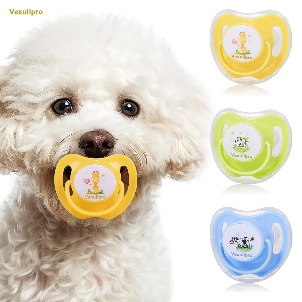 Chupete Masticable Para Perros - De Goma, Calmante Para Dentición, Dos Tamaños, Juguete Interactivo Para Interior Y Exterior