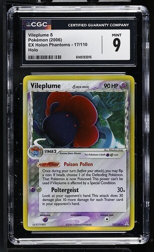 Vileplume δ graded CGC 9 for sale on eBay