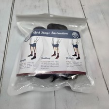 2 Pcs Shirt Stays Y-Style Adjustable Elastic Garters Holders Non-Slip Suspender