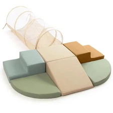 ZICOTO Fun Climbing Toy Set for Toddlers Aged 1-3 - Incl. Crawl Through Tunne...