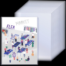 15 Pcs 11'' X 17" Rigid Print Sleeve Protectors Holder Plastic Sleeves Heavy Dut