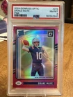 2024 Panini Donruss Optic - Rated Rookie Drake Maye #229 Pink Prizm (RC) PSA 8