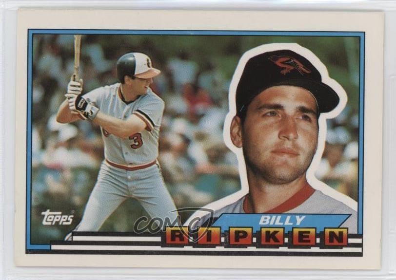 1989 Topps Big Blank Back Billy Ripken #27 5hy