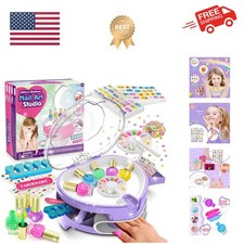 Kids Nail Polish Set for Girls, Nail Art Kit for Kids Ages 7-12, All-in-One N...