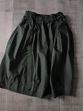 Uniqlo green polyester cotton skirt L with pockets  belt,