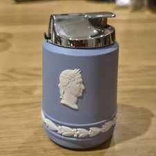 Wedgwood jasperware table lighter. Ronson lighter. Sold untested. Flint sparks.