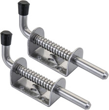 Spring Loaded Gate Latch Pin Barrel Bolt 5in Durable 304 9.5mm x 127mm