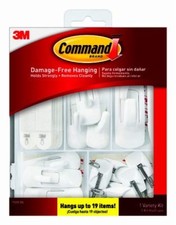 3M 17231-ES Hanging Hooks, General Purpose, Assorted, 54-Pk. - Quantity 2 1.08 per strip