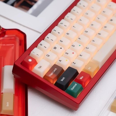 150 PCS Translucent Double Shot Cherry Keycaps Fits 60/65/75 Percent MX