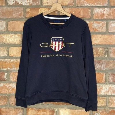 GANT Archive Shield Crew Neck Sweatshirt Embroidered Jumper Size L - UVP 100£