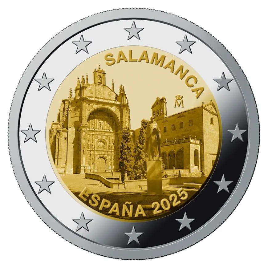 Espagne 2 EURO 2025 BFR - Vieille Ville De Salamanque - Neuf