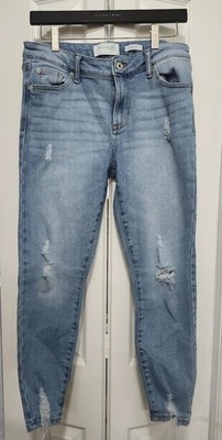 Celebrity Pink Women Size 9 / 29 Distressed Skinny Jeans Stretch Meadow