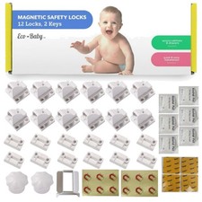 Easy Install Magnetic Baby Proofing Locks 12 Pack