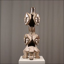 66536) Figura 8 Caras Liga Congo África ARTE AFRICANO