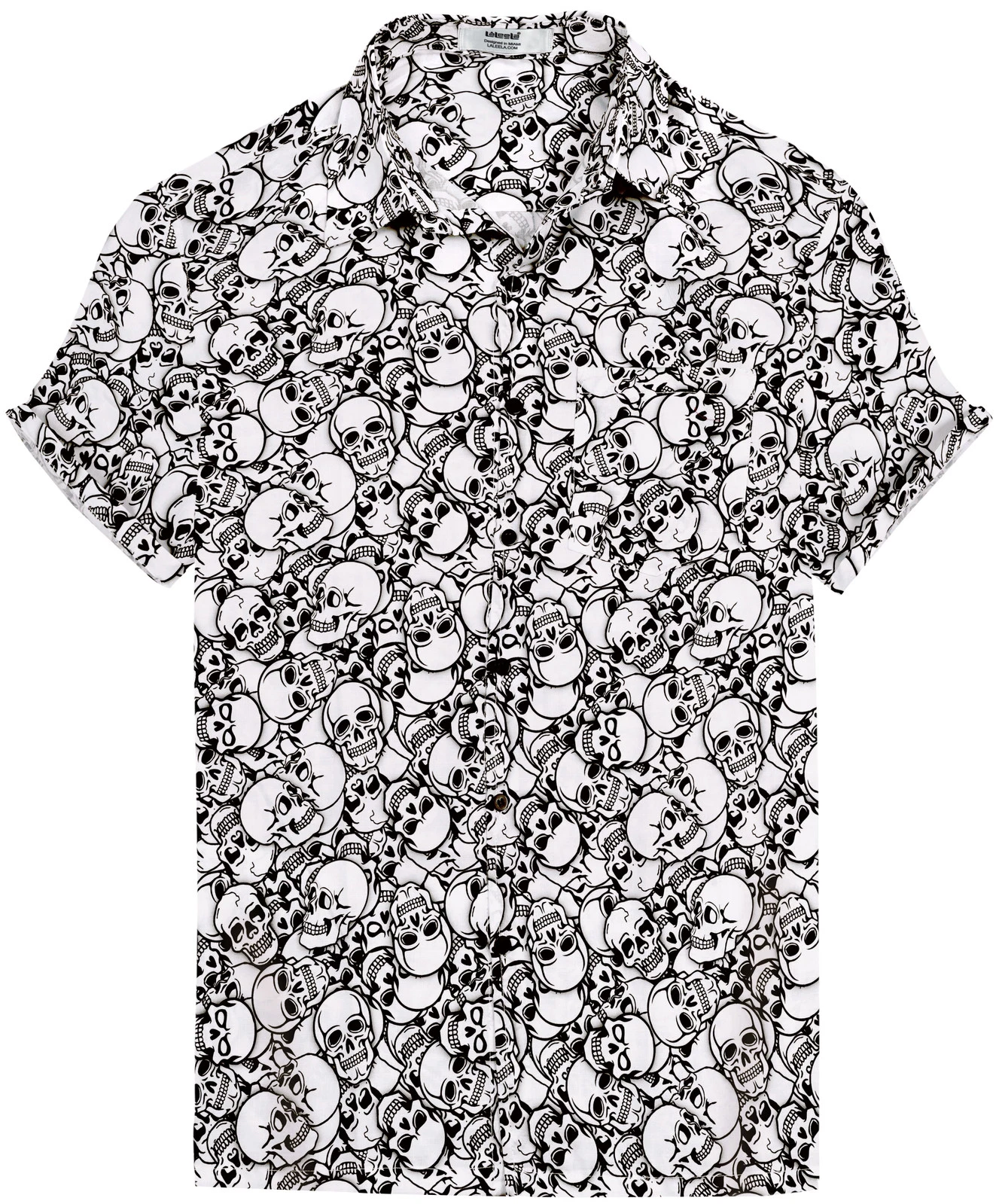 LA LEELA Mens Hawaiian Shirts Short Sleeve Button Down Shirt Men's Casual