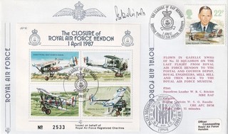 WW2 Sqn Ldr B Drobinski Polish Battle of Britain Spitfire pilot signed cover