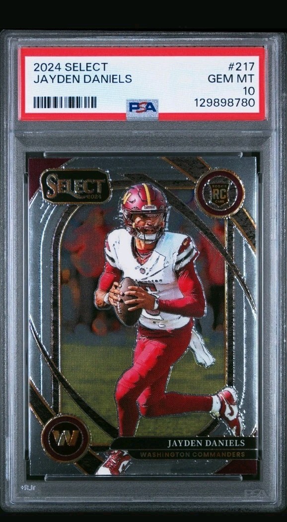 2024 Select Jayden Daniels Club RC Rookie #217 Commanders PSA 10 18A