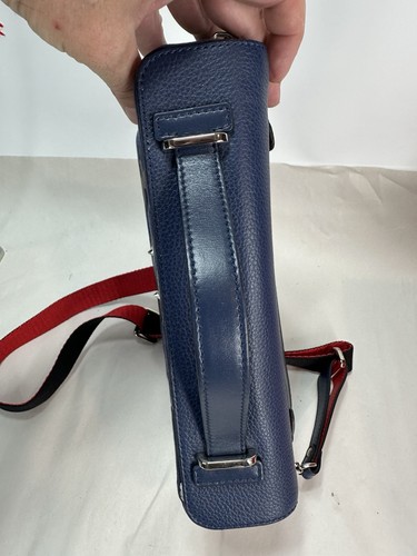 Christian Louboutin Kipi Pouch borsa a tracolla in pelle a 2 vie - autentica con certificato di autenticità - Foto 7 di 15